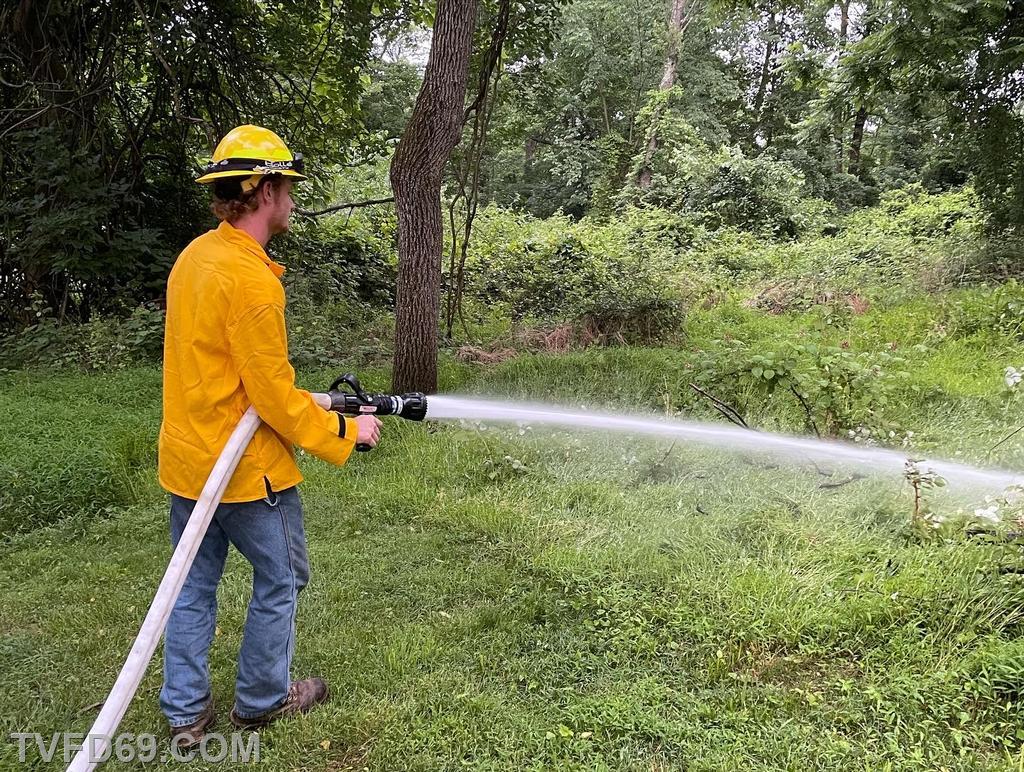 FF J. Stewart utilizing 1 3/4 line during training